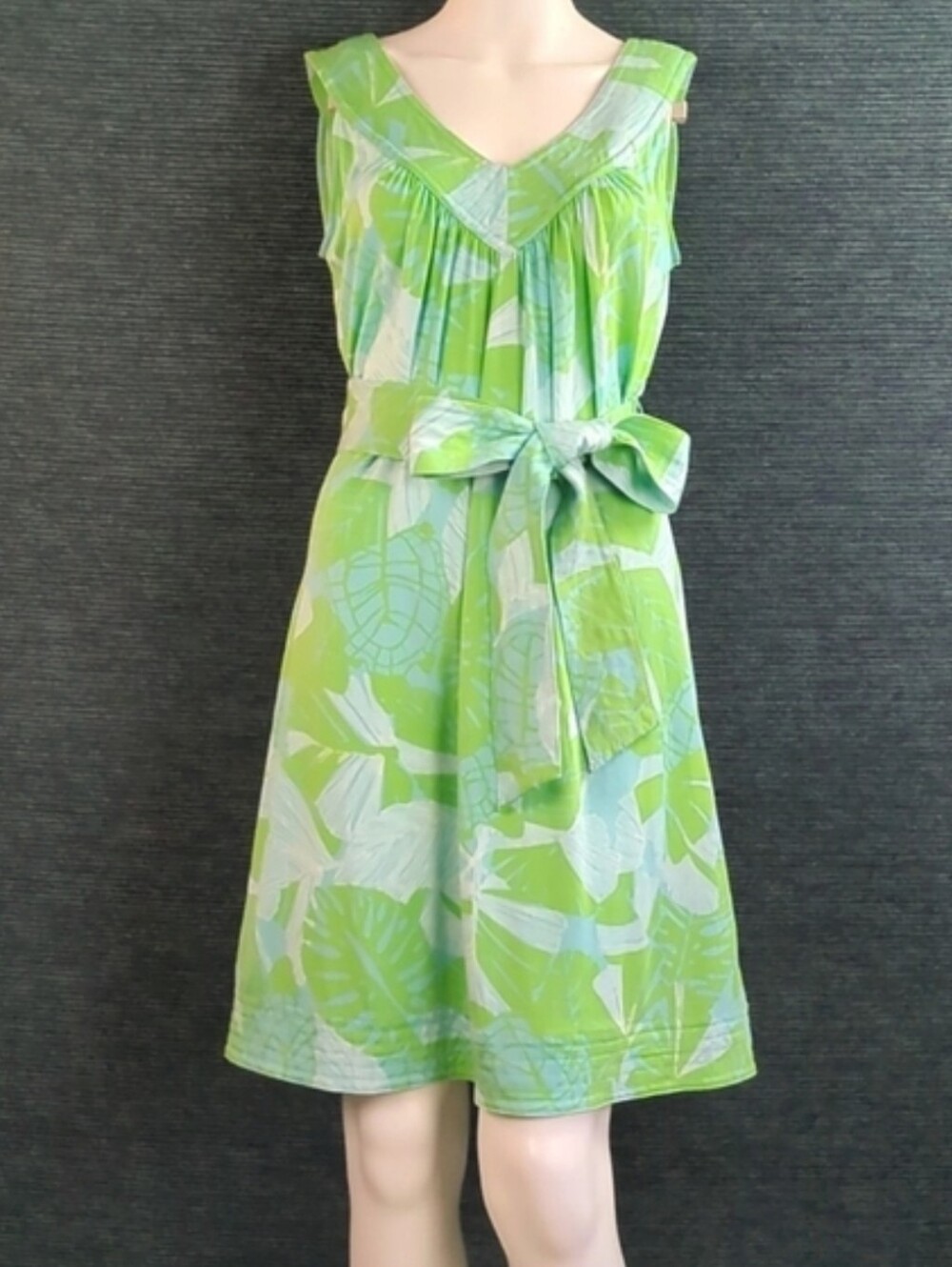 Lilly Pullitzer Silk Blend Nadja Dress "Love Me Or Leaf Me" - Picture 14 of 14